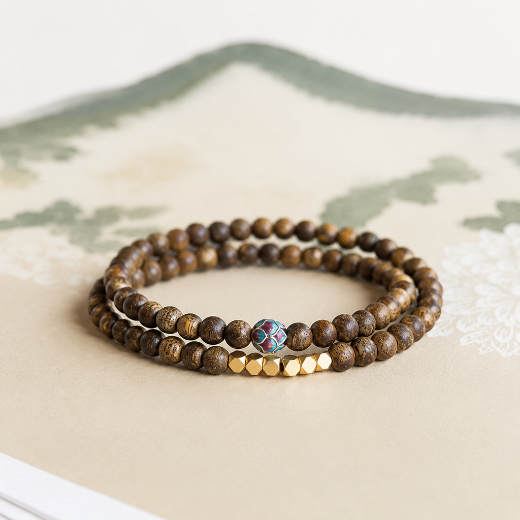 Handcrafted Sandalwood Bead Bracelet