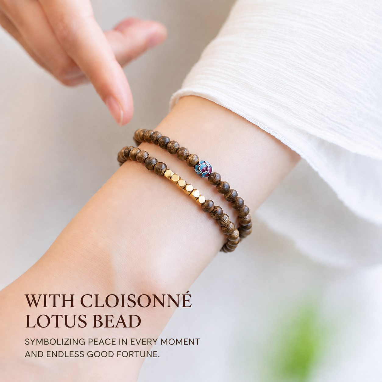 Handcrafted Sandalwood Bead Bracelet