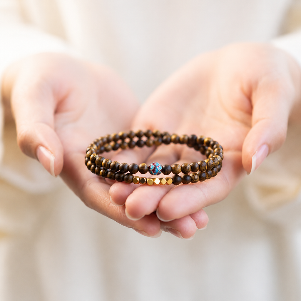 Handcrafted Sandalwood Bead Bracelet