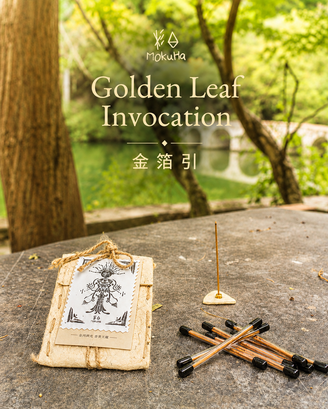 MoKuHa Handmade Incense   “Golden Leaf Invocation”