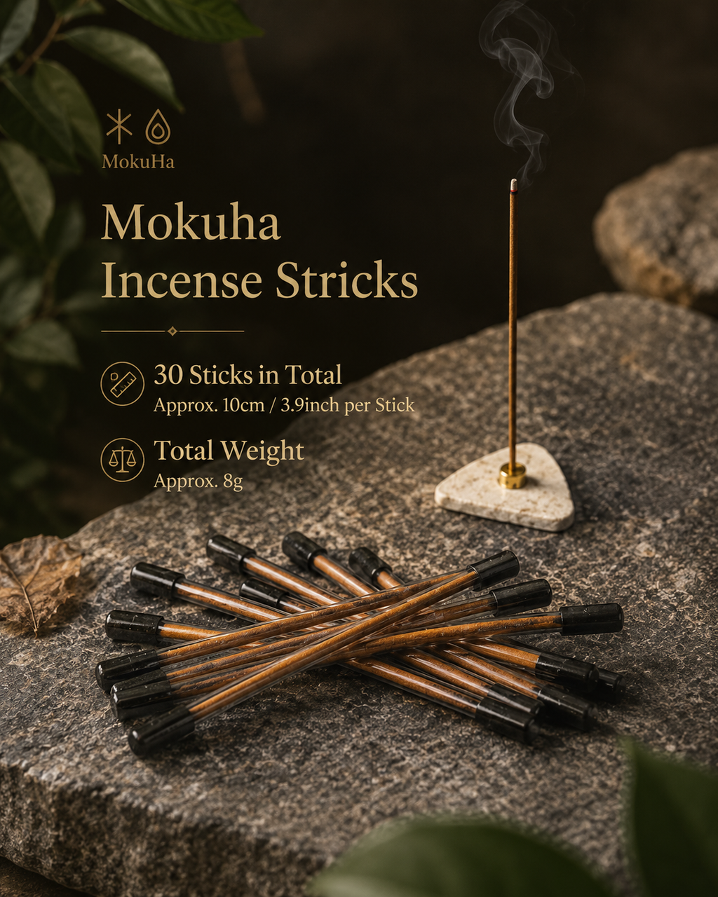 MoKuHa Handmade Incense   “Golden Leaf Invocation”