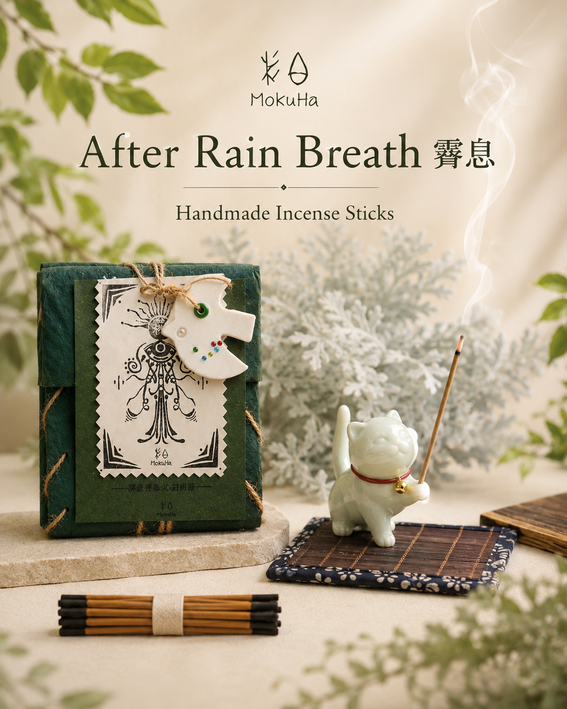 MoKuHa Handmade Incense   “After Rain Breath”