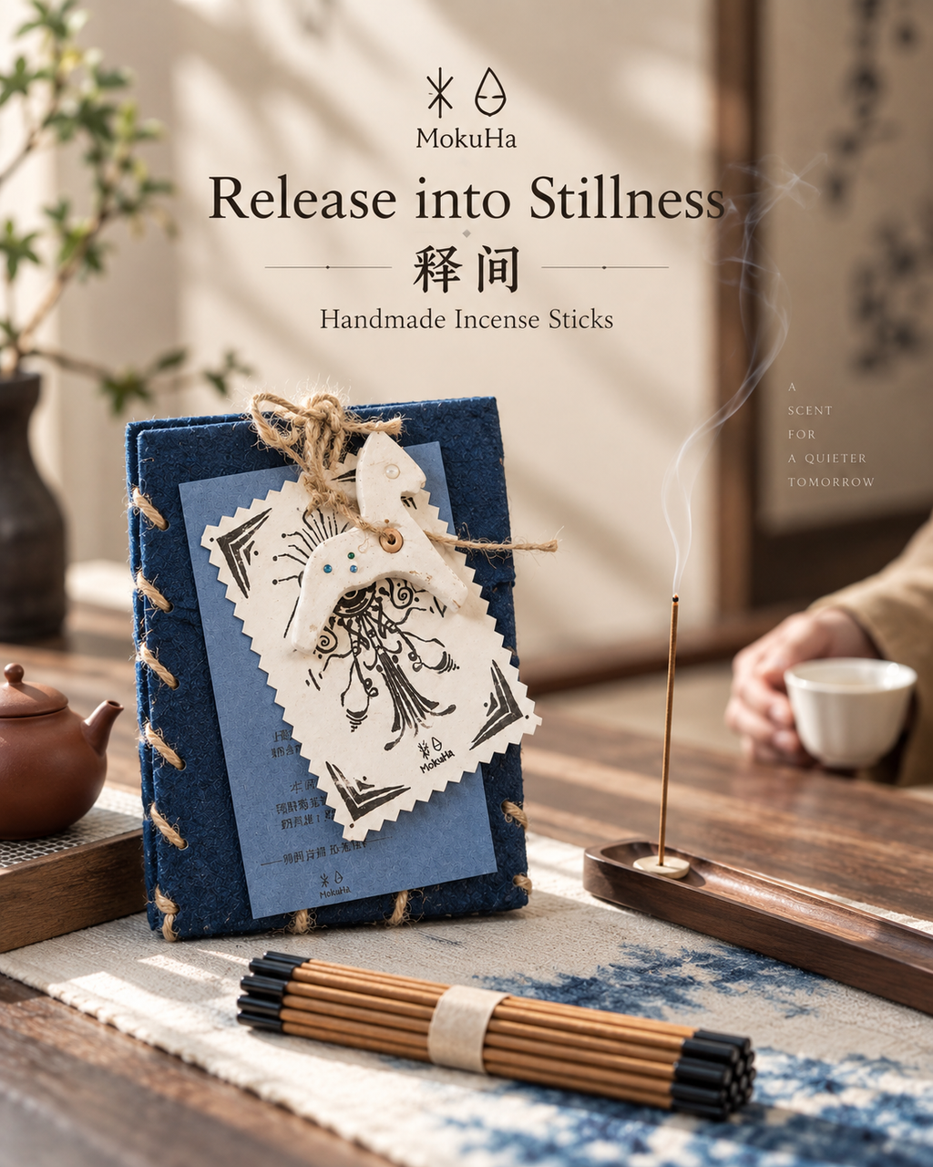 MoKuHa Handmade Incense  “Release into Stillness”